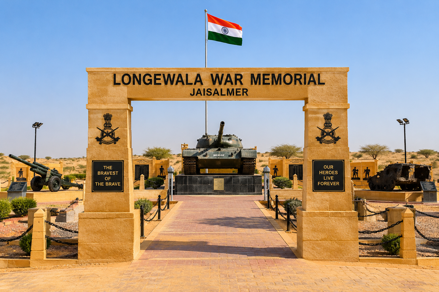 Jaisalmer to Longewala War Memorial Tanot Mata Temple & Indo Pak Border Day Tour